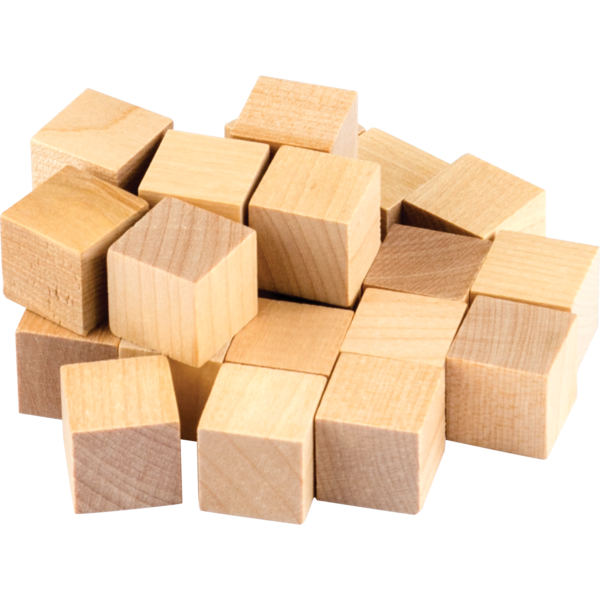 Teacher Created Resources Stem Basics: Wooden Cubes - 25 Count