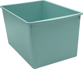 Calming Blue Plastic Multi-Purpose Bin