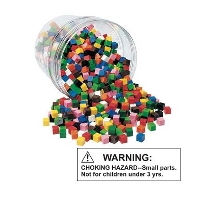 Unifix Cubes, Ten Assorted Colors, Set of 500