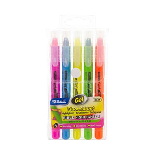 Gel Fluorescent Highlighter 5 Color