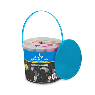 Jumbo Sidewalk Color Chalk (15/Bucket)