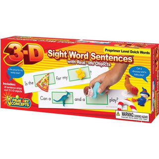 3-D Sight Word Sentences - Preprimer Level