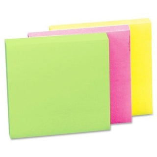 Neon Adhesive Notes (3" x 3")