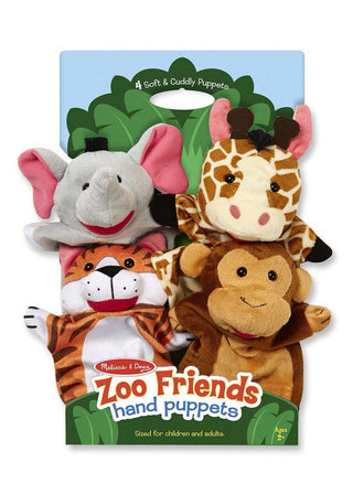 Zoo Friends Hand Puppets - Set of 4