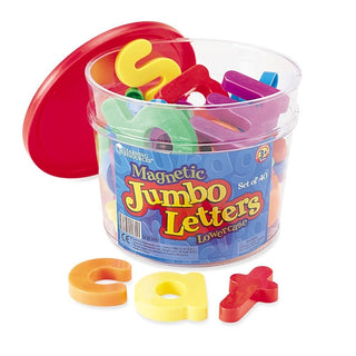 Jumbo Magnetic Letters In a Tub - Lowercase