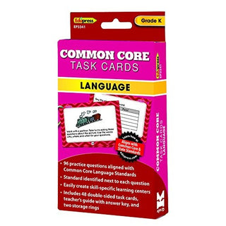 Common Core Language Task Cards - Grade K