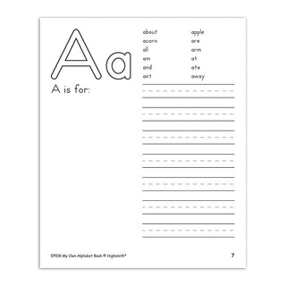 My Own Books - My Alphabet Book (Pack of 25)