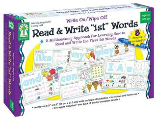 Write On/Wipe Off Cards - Read & Write "1st" Words