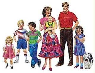 Multicultural Families Flannelboard Set - Caucasian Family