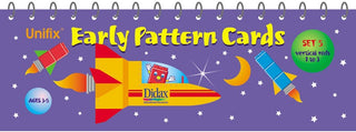 Unifix Early Pattern Cards - Set 5, Vertical Rods 1 to 3(DISC)