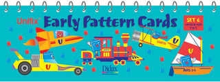 Unifix Early Pattern Cards - Set 6, Vertical Rods 1 to 5(DISC)