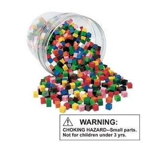 10-Color Centimeter Cubes - Set of 500