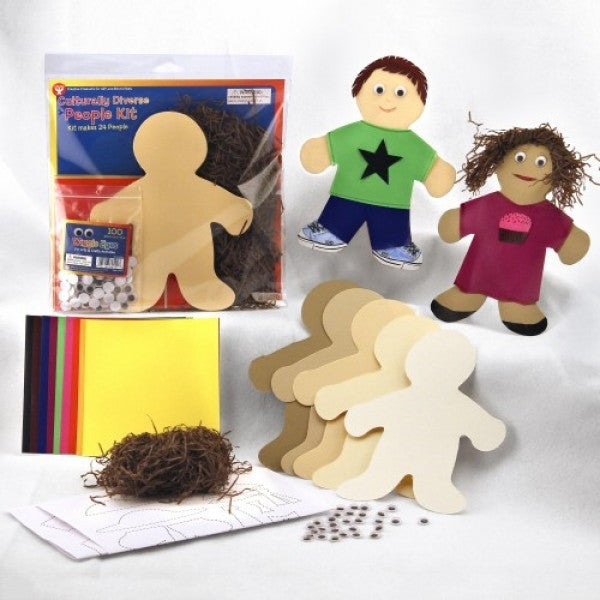 Culturally Diverse Tag People Kit, 7"