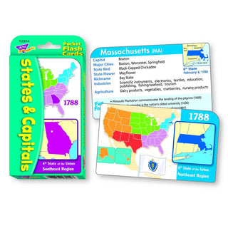 Pocket Flash Cards - States & Capitals
