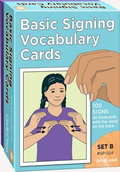 Basic Signing Vocabulary Cards Set B(DISC)