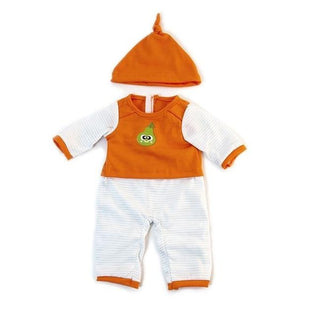Cold Weather Orange Stripes Pajamas 15 3/4”