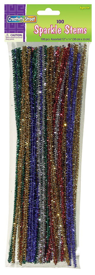 Assorted Sparkle Chenille Stems