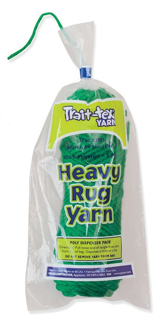 Holiday Green Heavy Rug Yarn