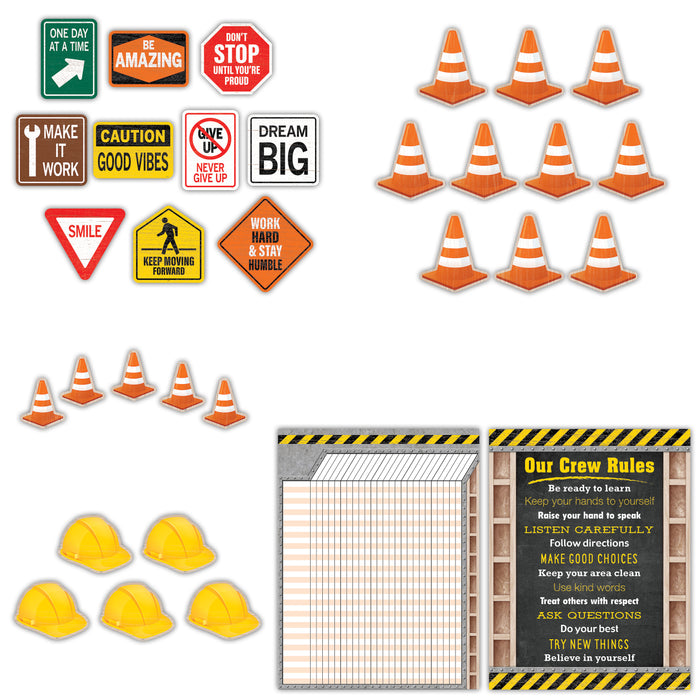 Under Construction Classroom Theme Decor Bundle — CM School Supply