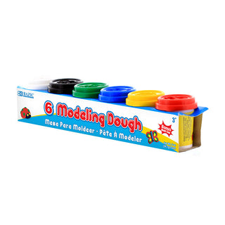 BAZIC 2 Oz. Multi Color Modeling Dough (6/Pack)