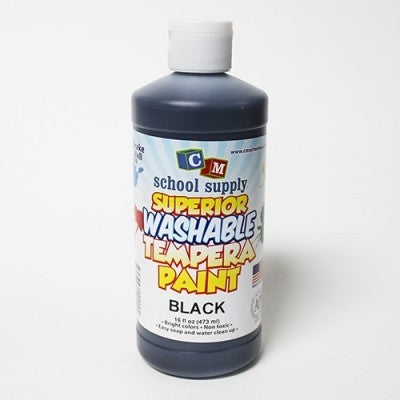 Crayola Washable Paint, Black, Pint 