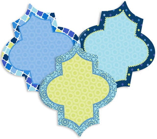 Blue Harmony Assorted Diamonds Paper Cut Outs