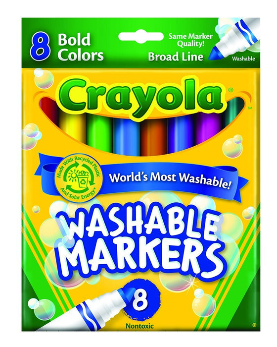 Crayola Washable Bold Color Broad Markers (Single Pack)
