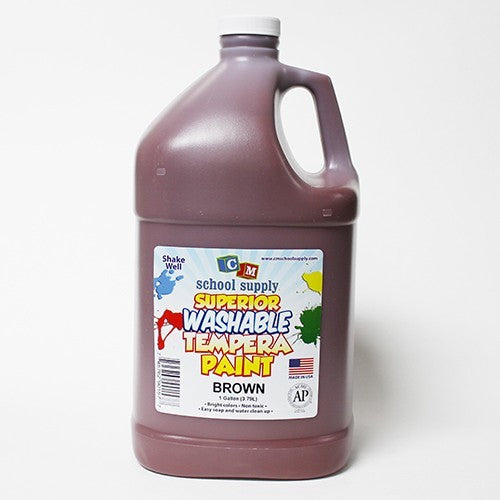 Colorations Simply Washable Tempera Paint 1 Gallon Brown Color