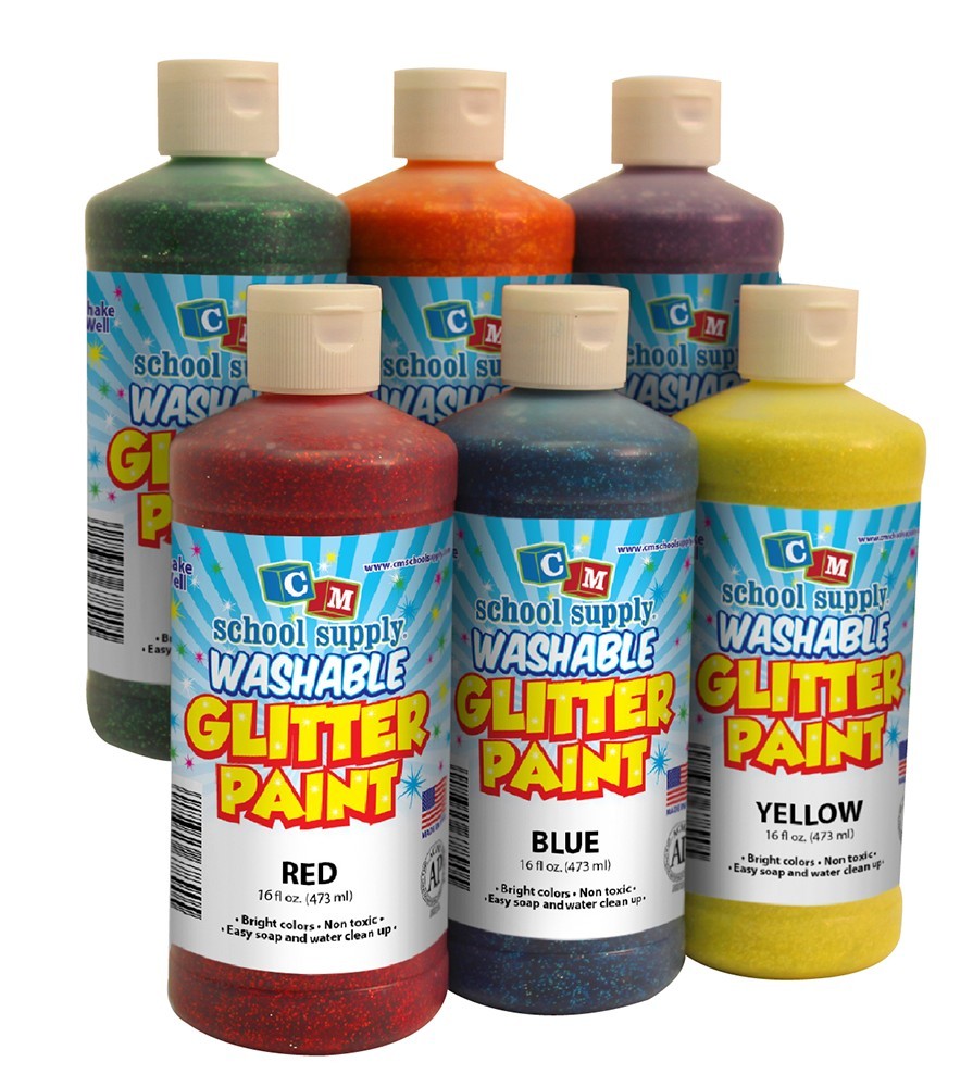 Glitter Washable Liquid 8 oz. Watercolors