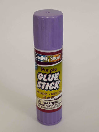 School Smart Glue Sticks - Purple .28 oz. 30-Pack