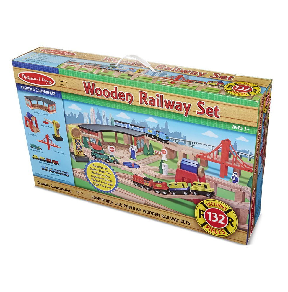 Wooden Railway Set 710-701 – CM School Supply