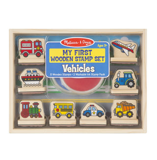 My First Wooden Stamp Set- Vehicles