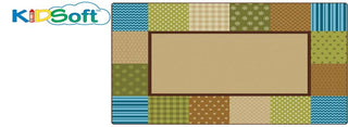 Pattern Blocks Rug (Nature's Colors) (4' x 6')