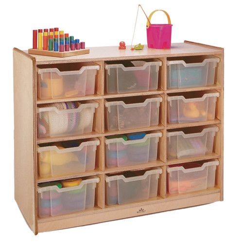 Clear-Tray Storage Cabinets (12-Tray Unit)