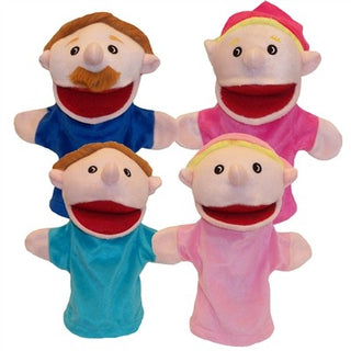 Family Puppets (Caucasian, Set of 4)