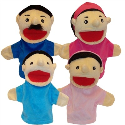 Family Puppets (Hispanic, Set of 4)
