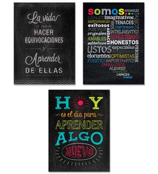 Chalk It Up! Spanish Inspire U® Poster 3-Pack