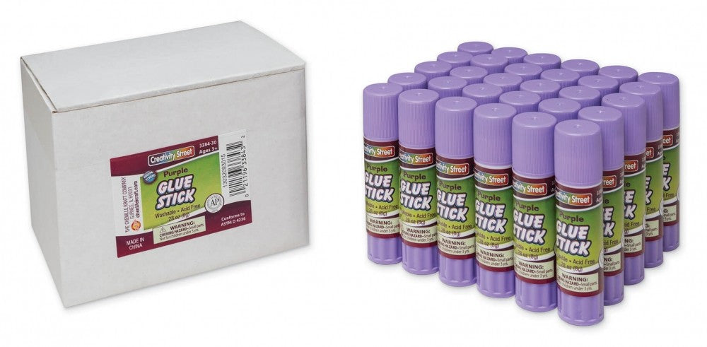 Glue Sticks 30 Purple .28 oz