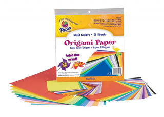 Origami Paper, Assorted sizes up to 9 3/4" x 9 3/4", 55 sheets
