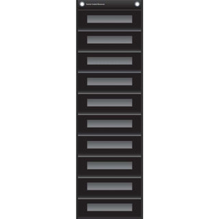 File Storage Pocket Chart, Black