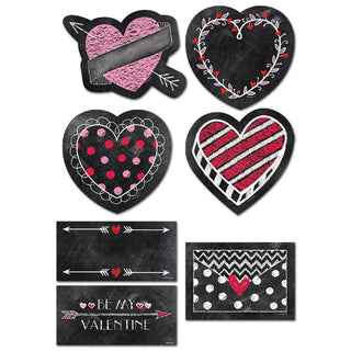 Chalk Hearts Cut Outs