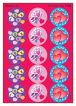Valentine Stickers-Cherry Scent