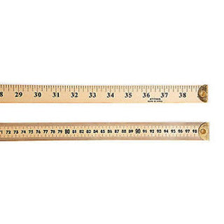 Meter Stick W/Metal Edges