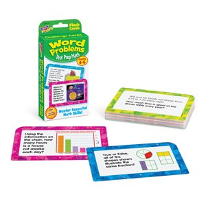 Word Problems Test Prep Math Flash Cards