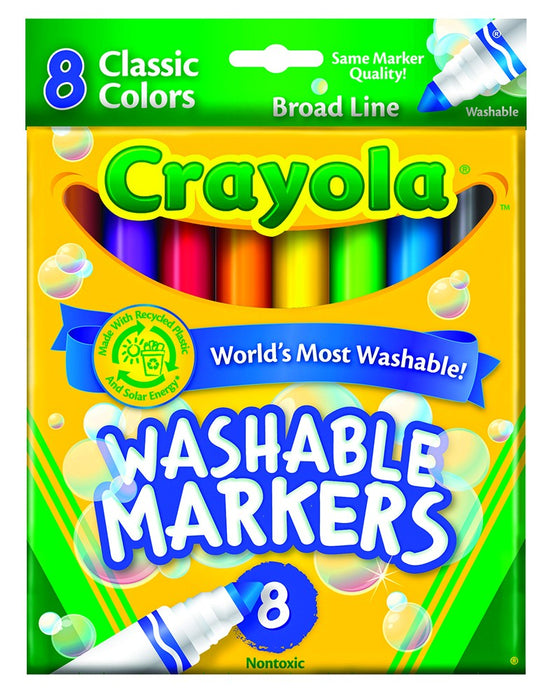 Crayola Washable Classic Broad Line Markers (Single Pack)