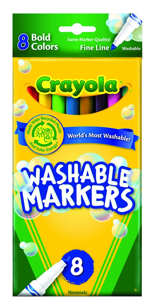 24 Classic Colors Fine Line Washable Markers 24 Pack