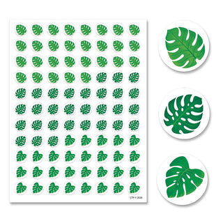 Palm Paradise Monstera Leaves Hot Spots Stickers