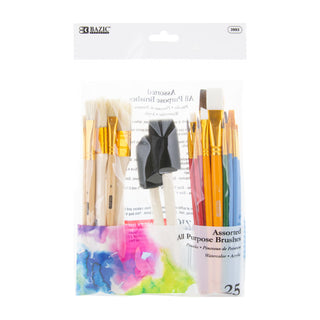BAZIC 25-pieces Paint Brush Set