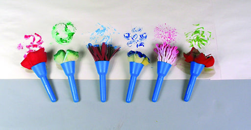 TOYANDONA 1set Drawing Tools Kids Sponge Paint Stamp Sponge Brush Kids  Paint Sponges Stamp Painting Brush Nativity Toys for Kids Kid Painting  Tools