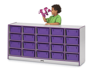 Rainbow Accents¨ 20 Tub Mobile Storage - with Tubs - Blue
